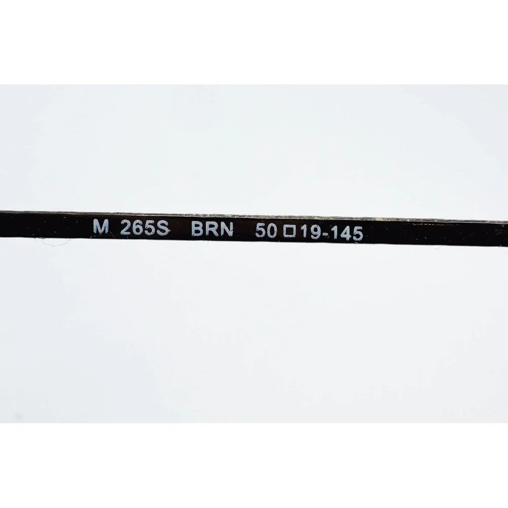 Magic Clip Eyeglasses Mens Brown Rimless M 265S BRN 50-19-145 50mm